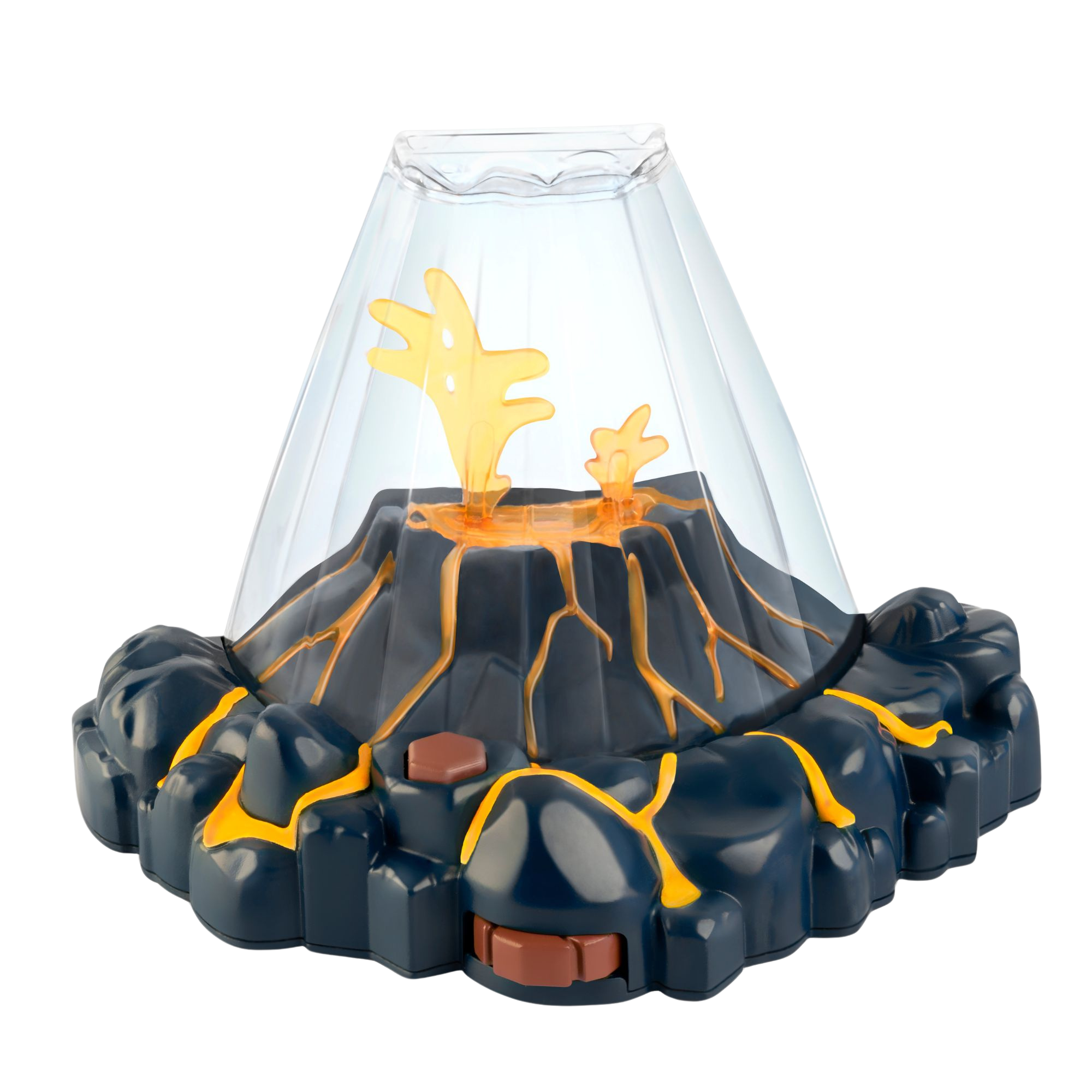 Red Volcano Set RED Aqua Dragons - Volcano Tank with Flickering Lava LED Light up Base