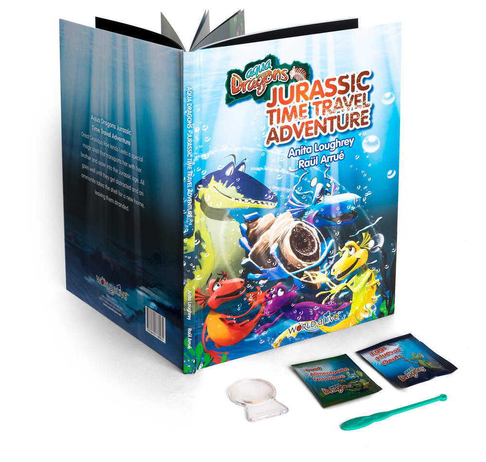 Livre : Jurassic Time Travel avec kit Special Edition Aqua Dragons